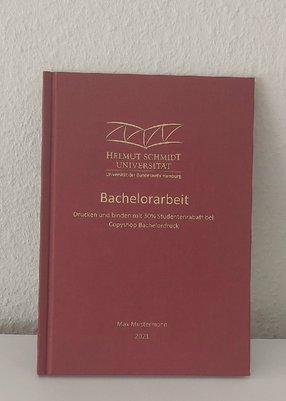 Druck und Bindung der Bachelorarbeit oder Masterarbeit in Hamburg für die Helmut Schmidt Universität
